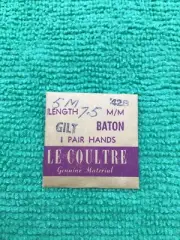 Jaeger Lecoultre Watch Gilt Baton Hands Pair, 5-M, NOS