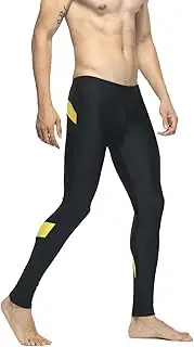 [SEOBEAN] TAUWELL Mens Sports Compression Tights Leggings (XL(34-36"), 6141 Black/Gold)