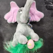 DR. SEUSS 1983 COLECO HORTON THE ELEPHANT HATCHES THE EGG PLUSH DOLL W/ NEST