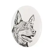 Australian Kelpie tombstone with a picture of a dog Art-Dog