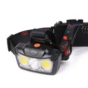 1300LM T6+2xCOB LED HeadLamp Waterproof 4 Modes Outdoor Running Camping Hiking Cycling Light 2x18650 DC Rechargeable Interface