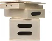 [lesolar] Photography Apple Box Set of 5 Standard Wooden Apple Boxes with Magnetic Lid, Multifunctional Wooden Boxes for Photography Supporting Height-Adjusting Photo Studio Film Set