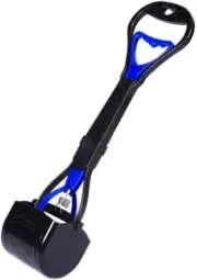 Pet Poop Scoop Long Handle Walking Poo Remover Grabber Picker with Easy Squee...