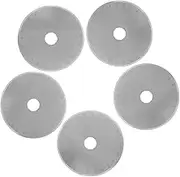 BEBEMOKO 45mm Round Hole Cutting Blades 5 Pcs Quilting Cutting Blade Replacement for Patchwork Fabric Leather Sewing Craft Projects