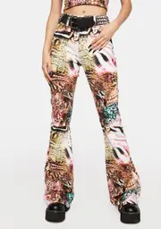 [NGOrder] Animal Flared Jeans