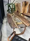 72"x36" Epoxy Dining Table, Epoxy Resin Table, Clear Epoxy Resin Dining Table
