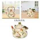 Enamel Tea Kettle Water Kettle Leakproof Multiuse with Handle Thickened Teapot