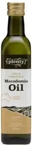 Plenty Cold Pressed Macadamia Oil 375ml