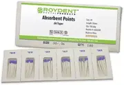 Endodontic Absorbent Points – Color-Coded – .06 Taper By Roydent