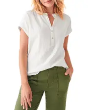 Faherty Desmond Gauze Top