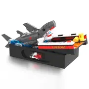 785PCS Great White Shark Attack Scene Building Blocks Educational Toy