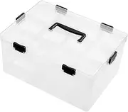 Totority Plastic Storage Box for Building Blocks Outdoor Storage Multi-function Case