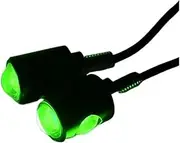Motorcycle Indicators Flowing Turn Signal Lights UN&IVE&RSAL LED Eagle Eye Shape MI&NI License Plate Light Turn Signal Tail Rear Light Brake Fog Lamp(Green)