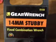 GearWrench 14mm Stubby Fixed Combination Wrench #81638 - Full polish - 12 point