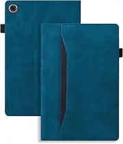 Rosbtib Case for Samsung Galaxy Tab A8 10.5 Inch 2022/2021, PU Leather Folio Stand Business Cover with Card Holder Case for Galaxy Tab A8 10.5" - Blue