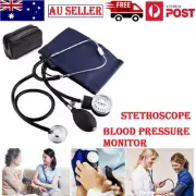 Stethoscope Cuff Dial Aneroid Sphygmomanometer Arm Blood pressure Monitor Set AU
