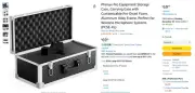 Phenyx Pro Wireless Mic System Equipment Storage Case w Diced Customizable Foam