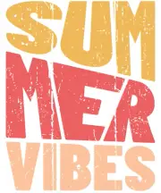 Sublimation Print Summer Vibes Surfing Beach Ready To Press Heat Transfer