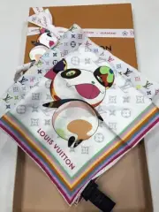 LV × TM Carre 70 Super Flat Scarf "Louis Vuitton × Takashi Murakami" Collection
