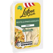 Latina Fresh Ricotta & Spinach Agnolotti Pasta 375g