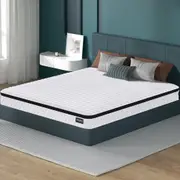 ALFORDSON Mattress Queen Double King Single 17CM Euro Top Bonnell Spring Foam