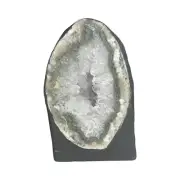 Green Amethyst Cave Geode With Rainbows - Prasiolite - A