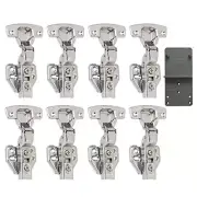 110 Deg Kitchen Units Concealed Cabinet Door Mute Hinges 35mm Soft Close Inset A