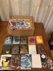 Lot Of Pokémon Accessories Deck Box, Coins, Sleeves, Portfolios & UNOPENED PACKS