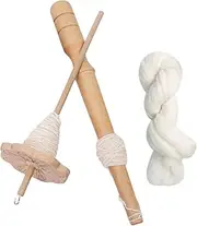 Drop Spindle - Spinner Wheel | Drop Spindle for Wool | Supporting spindles Wool | Spin Roving Into Yarn Drop Spindle | Wooden Sewing and Supplies Hobby Craft Tools for Weaving Projects Knitting