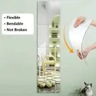 Stick on Wall Mirrors Self Adhesive Bathroom Mirror for Wall Bathroom Bedroom
