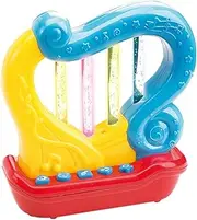 WEofferwhatYOUwant Baby Harp - Baby Musical Instrument - Interactive Music Toy with Lullabies, LED Lights & Play-Along Mode with The Harp Strings - Portable Travel Size for Small Hands