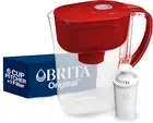Brita Metro 6 Cup Red Water Filter Pitcher BPA Free with Standard Filter