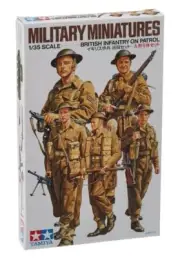 Tamiya 35223 WWII British Infantry on Patrol 1/35 Scale Plastic Model Figures