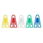 200pcs Plastic Irregular paper clip Color Random Triangle paperclip