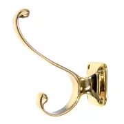 Vintage Amerock Solid Brass 3 1/2" Wall Hook for Coat Hat Robe BP404C