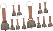 Vaguelly 2sets Loud Dog Bell for Pet Collar Vintage Style Bells for Cattle Sheep Pet Lost Supplies 6pcs*2