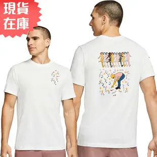 【全館滿額88折】【現貨】Nike Dri-FIT A.I.R. 男裝 短袖 休閒 藝術家 小花 塗鴉 白【運動世界】CT3845-100