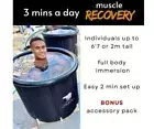 Polar Bear Portable Icebath Tub With Free Lid For Athletes Sport's Recovery