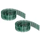 2pcs Miniature Garden Fence, 35 Inch Long Decorative Picket Fence, Dark Green