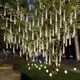 LED流星雨燈樹燈庭院彩燈圣誕節裝飾戶外防水貼片流星雨流水燈管
