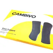 Knee Compression Sleeves Brace Support Sleeves - 2 Pack - Large - Unisex - Black