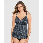 Miraclesuit Swim Dragonstone Surplice Loose Fit Wired Tankini Top