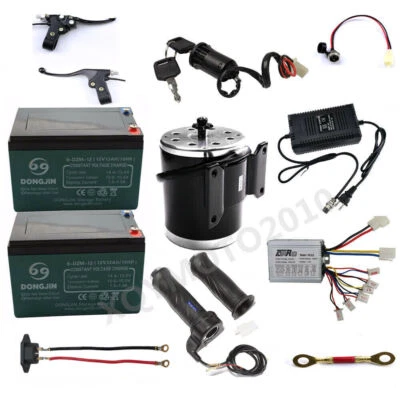 24V 500W Brush Motor Kit Controller Throttle for ATV Quad Razor Go kart