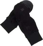 [CALLARON] 1 Pair Winter Fleece Half Finger Touch Screen Gloves Warm and Moisture Absorbing Fleece Gloves for Outdoor Activities Comfortable and Skin Friendly Design for Men and Women