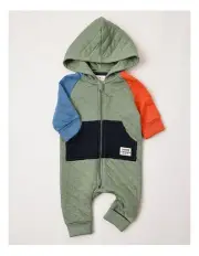 [Jack & Milly] Sasha Quilted Coverall in Green