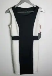 Cynthia Rowley Womens Sheath Dress Size 6 Black White New
