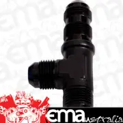 Aeroflow AF804-16BLK Male -16AN Tee Bulkhead On Runblack Male -16AN Nut Seperate