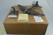 MEMPHIS BELL B-17 FLYING FORTRESS WOOD DESK MODEL, 1:54, ROBERT MORGAN, MINT BOX