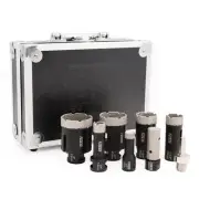 Diamond Hole Saw Kit,16/19/28/35/45/51mm Tile Hole Saw Kit with 20mm Diamond ...