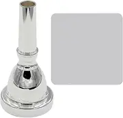 Silver Plated Tuba Mouthpiece, Professional Grade, Musical Instrument Accessory